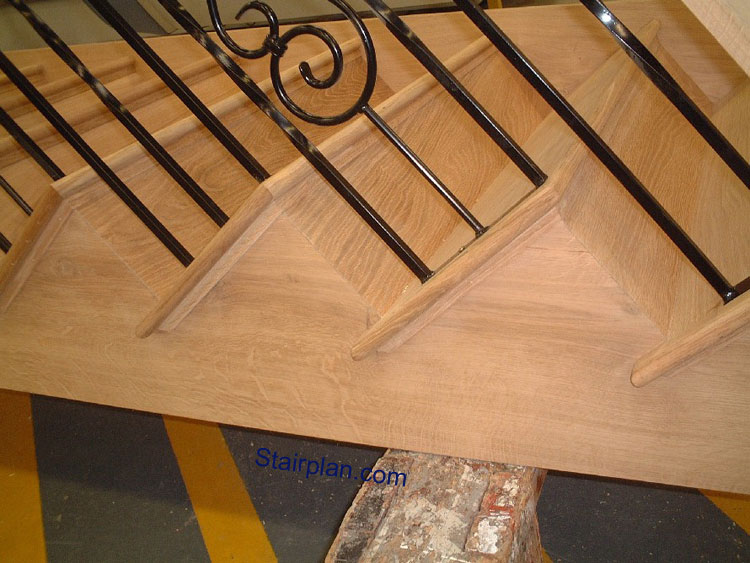 Oak Cut String Staircases