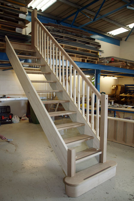 Glass Risers on the priya straight staircase